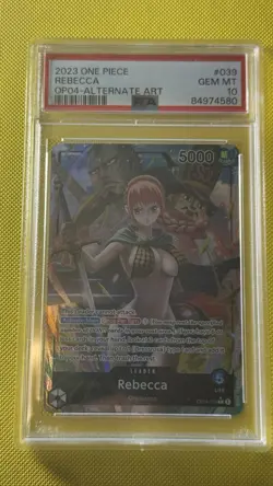 One Piece TCG OP04-039 Rebecca Leader Alt Art PSA 10 Englisch Gem Mint - Image 1