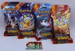 POKEMON SCARLET & VIOLET SURGING SPARKS SLEEVED BOOSTER - LOT OF 12 - ALL 4 ARTS - Image 2