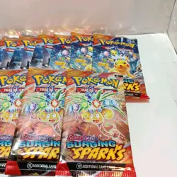 Pokemon Scarlet & Violet Surging Sparks Booster Pack Lot Of 12 Sealed - Image 4