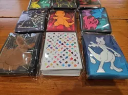 4x Random Pokemon Card Sleeves variety Eevee Charizard - Sealed Brand New (60+) - Image 2