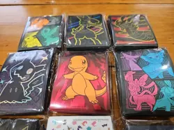 4x Random Pokemon Card Sleeves variety Eevee Charizard - Sealed Brand New (60+) - Image 3