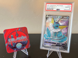 2021 Pokemon SWSH Eevee Heroes Vaporeon V SR JPN #074 PSA 10 USA SELLER - Image 1