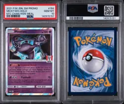 2021 POKEMON INDONESIAN SM PROMO KFC CHAKI KIDS MEAL #184 MEWTWO-HOLO PSA 10 - Image 3