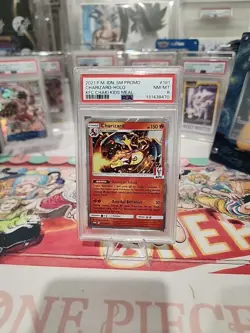 2021 PSA 8 Charizard 181/SM-P Holo Pokemon Indonesian KFC Chaki Kids Meal Promo - Image 1