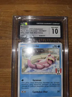 Pokemon Slowpoke KFC Chaki Kids Meal Indonesian Promo 183/Sm-p PSA 10 Gem Mint - Image 2