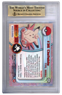 2000 Topps Chrome Pokemon T.V. Clefable BGS 9.5 TRUE GEM+ #36 - Image 2