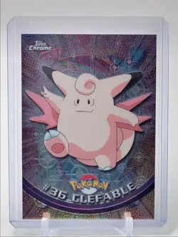 CLEFABLE 2000 TOPPS CHROME POKEMON TV ANIMATION EDITION #36 Q2371 - Image 1