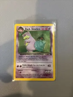 Dark Slowbro 12/82 Team Rocket Set Holo Rare Pokemon Card Nintendo TCG WOTC NM - Image 1