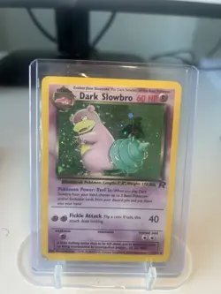 Pokemon TCG! Dark Slowbro Holo Card 12/82 - Pokemon Team Rocket - Rare MP/HP! - Image 1