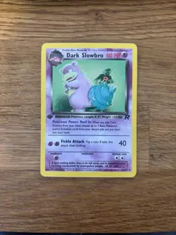 Dark Slowbro 12/82 Team Rocket 1st Edition Holo Rare Pokemon Card TCG LP/NM - Image 1
