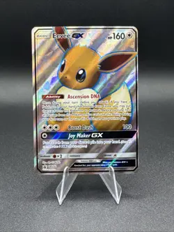 Pokemon Eevee GX Full Art Holo Black Star Promo Card SM242 Sun & Moon - Image 1