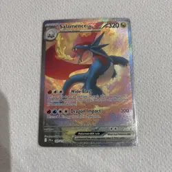Pokemon Card Salamence EX 187/159 Journey Together Special Illustration Rare NM - Image 1