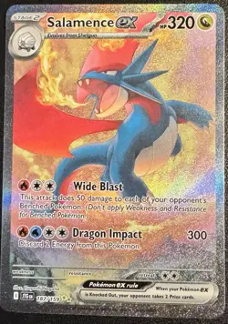 POKEMON SALAMENCE EX 187/159 Special Illustration Rare Journey Together NM! - Image 1
