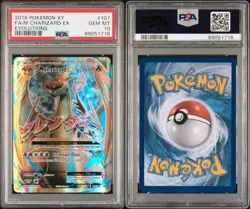 2016 POKEMON XY EVOLUTIONS #101 FULL ART MEGA CHARIZARD EX PSA 10 - Image 3
