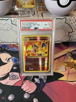 2016 Pokemon Charizard Reverse Holo XY Evolutions #11/108 PSA 8 - Image 1