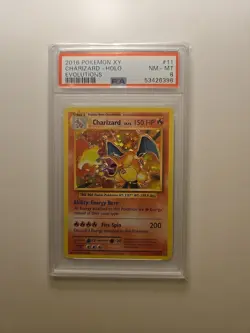 2016 Pokemon XY Evolutions Charizard Holo #11/108 PSA 8 - Image 1