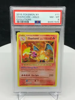 2016 Pokemon Xy Evolutions Charizard Holo Foil 11/108 [PSA 8] - Image 1