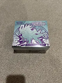 Pokemon Scarlet Violet Temporal Forces Elite Trainer Box Walking Wake Small Rip - Image 1