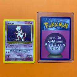 Mewtwo Holo Rare 10/102 Base Set Pokemon Card 1999 WOTC LP Vintage 010/102 - Image 1