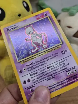 Mewtwo 10/102 Holo Rare 1999 Base Set Unlimited Vintage Pokemon Card WOTC - Image 3