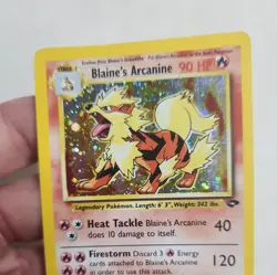 Pokemon TCG Gym Challenge Blaine's Arcanine Holo Rare Card 1/132 LP/NM Condition - Image 4