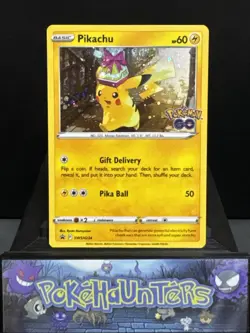Pokemon Card Pikachu SWSH234 SWSH Black Star Promo HD Swirl Near Mint - Image 1