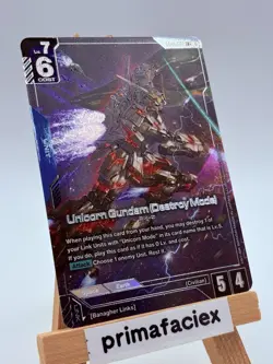 Gundam Card - Unicorn Gundam (Destroy Mode) - GD01-002 LR+ - Image 2