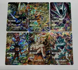 Dragon Ball Super Divers vol.3 Sample Card 6 set Japan Limited Bandai RARE - Image 1