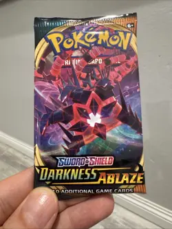 Pokemon TCG Sword & Shield Darkness Ablaze Booster Pack - 10 Cards | NEW 820650807121 - Image 1