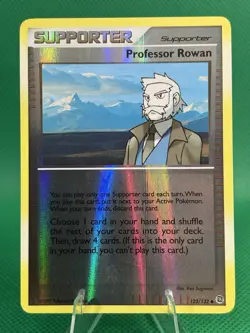 [NM] Professor Rowan 112/130 Reverse Holo Diamond and Pearl Pokemon Card - Image 1