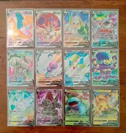 Pokemon Full Art Rare V Cards Lot Of 12 Pack Fresh Condition! Charizard SWSH - Image 1