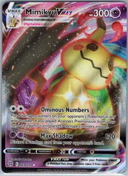 Mimikyu VMAX 069/172 SWSH09: Brilliant Stars - Pokemon Card - NM - Image 1