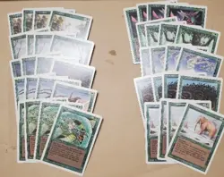 *** MTG REVISED Edition (1994) *** 38 card LOT Green - Magic the Gathering - Image 1