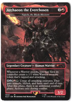 Archaeon the Everchosen Najeela, the Blade-Blossom (Borderless) #1032 SLD MTG NM - Image 1