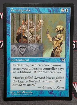 MTG Propaganda- DAMAGED -Tempest Magic the Gathering Card # 080 - Image 1