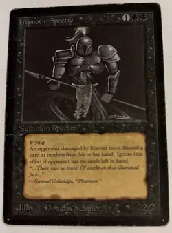 Hypnotic Specter Beta HP Heavily Played MTG - Image 1