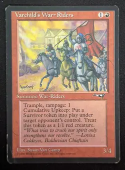 MTG Varchild's War-Riders- DAMAGED -Alliances Magic the Gathering Card # 083 - Image 1
