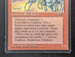 MTG Varchild's War-Riders- DAMAGED -Alliances Magic the Gathering Card # 083 - Image 4