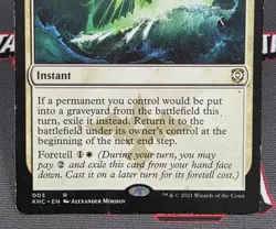 MTG Cosmic Intervention- DAMAGED -Kaldheim Commander Magic Card # 003 - Image 4