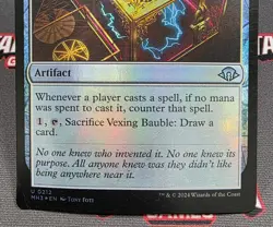 MTG FOIL Vexing Bauble- DAMAGED -Modern Horizons 3 Magic the Gathering Card #212 - Image 4