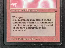 MTG Ball Lightning- DAMAGED -The Dark Magic the Gathering Card # 057 - Image 4
