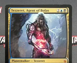 MTG Tezzeret, Agent of Bolas- DAMAGED -Mirrodin Besieged Magic Card # 97 - Image 3