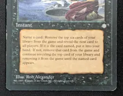 MTG Demonic Consultation- DAMAGED -Ice Age Magic the Gathering Card # 121 - Image 4