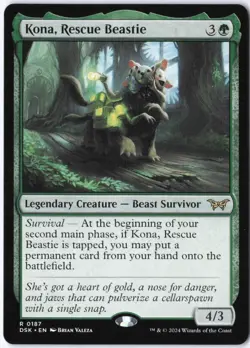 Kona, Rescue Beastie (0187) R Duskmourn: House of Horror 187 LP - Image 1
