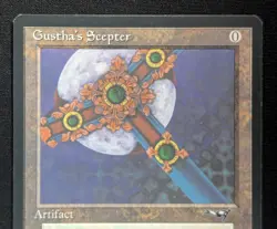 MTG Gustha's Scepter- DAMAGED -Alliances Magic the Gathering Card # 120 - Image 3