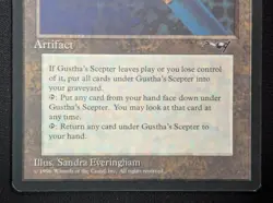 MTG Gustha's Scepter- DAMAGED -Alliances Magic the Gathering Card # 120 - Image 4