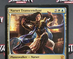 MTG Narset Transcendent- DAMAGED -Dragons of Tarkir Magic Card # 225 - Image 3