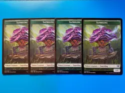 MTG 4x Saproling Token # 18 Dominaria United Pauper Magic the Gathering x4 NM - Image 1