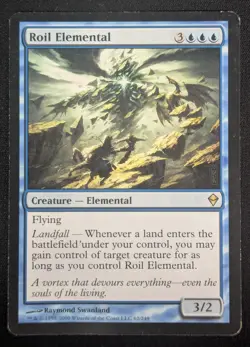 MTG Roil Elemental- DAMAGED -Zendikar Magic the Gathering Card # 062 - Image 1