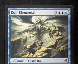 MTG Roil Elemental- DAMAGED -Zendikar Magic the Gathering Card # 062 - Image 3